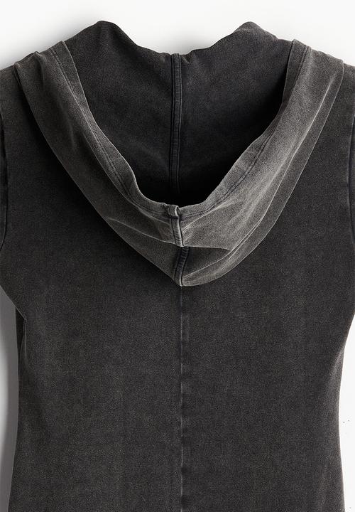 H&M - Hooded bodycon dress - black
