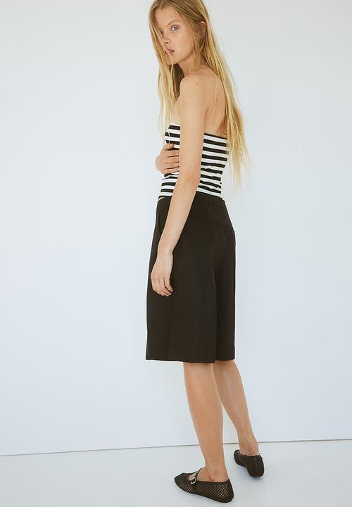 H&M - Tube top - black & white