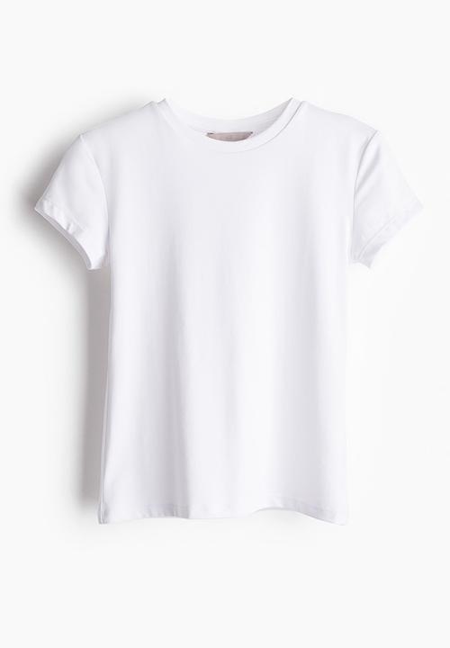 H&M - Fitted T-shirt - white