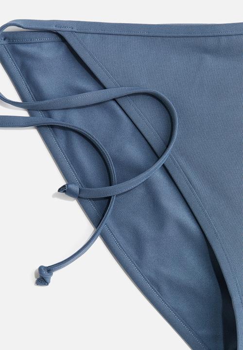H&M - Tie tanga bikini bottoms - dusty blue