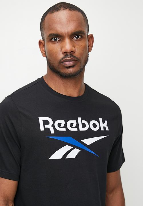 Reebok - Reebok identity big logo tee - black/boundless blue