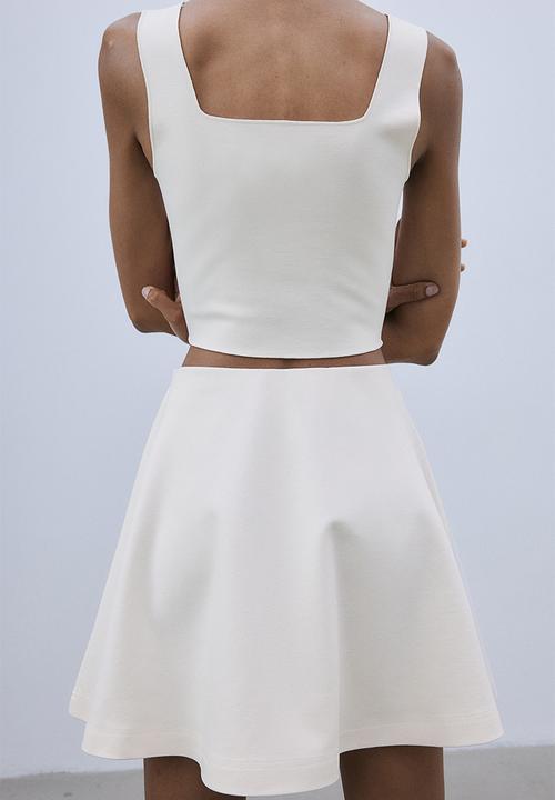 H&M - A-line skirt - cream