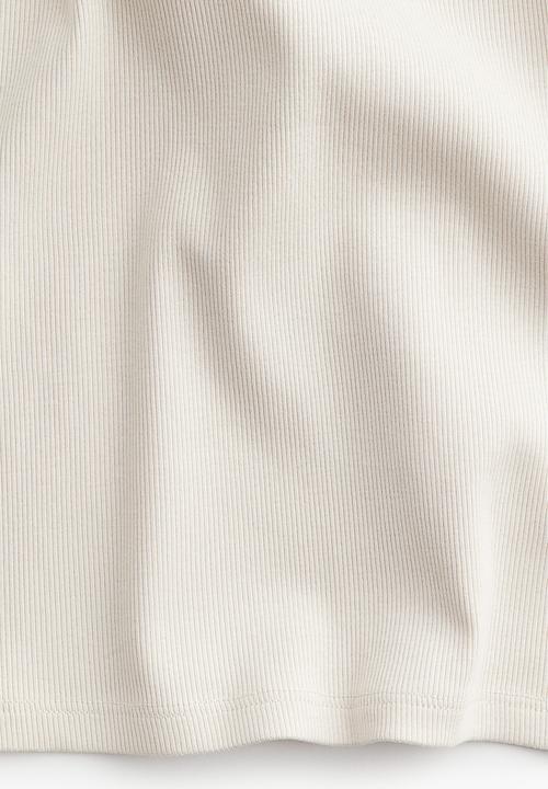 H&M - Ribbed vest top - beige