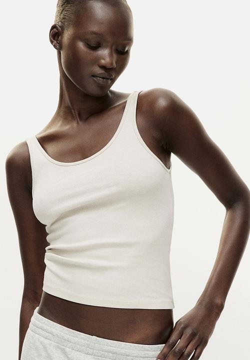 H&M - Ribbed vest top - beige
