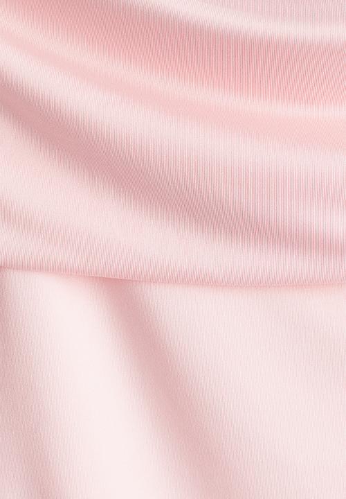 H&M - Off-the-shoulder jersey top - light pink