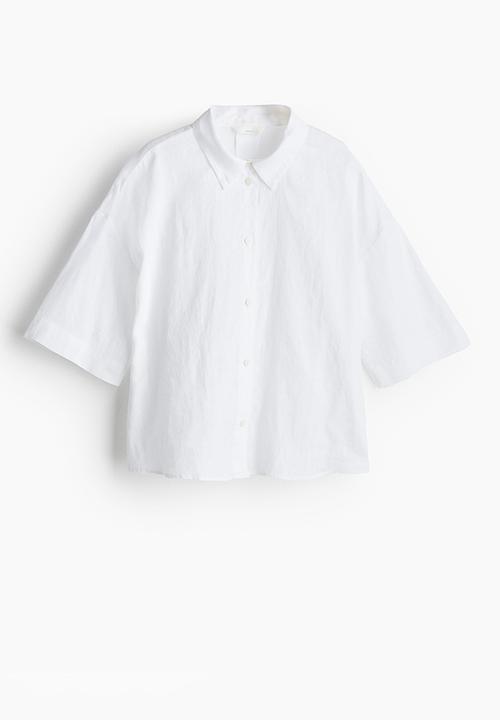 H&M - Linen shirt - white