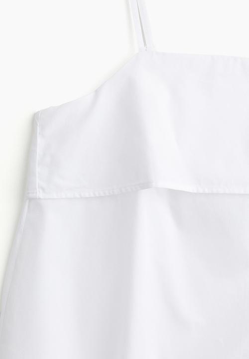 H&M - A-line strappy top - white