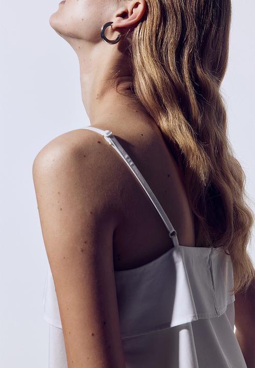 H&M - A-line strappy top - white