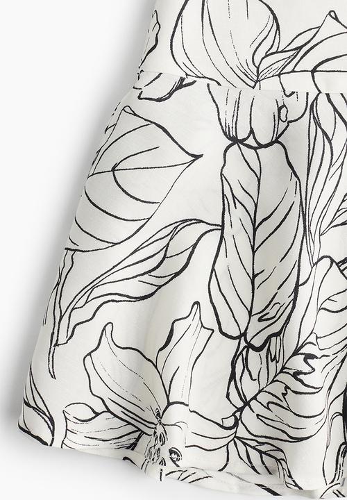 H&M - Flared mini skirt - white