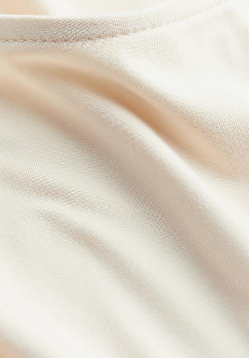 H&M - Sweetheart-neck thong body - light beige