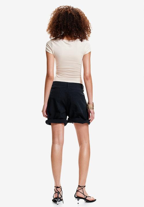H&M - Sweetheart-neck thong body - light beige