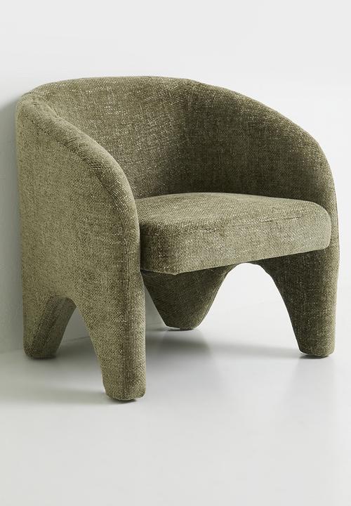 Sixth Floor - Linto chenille chair - Forest