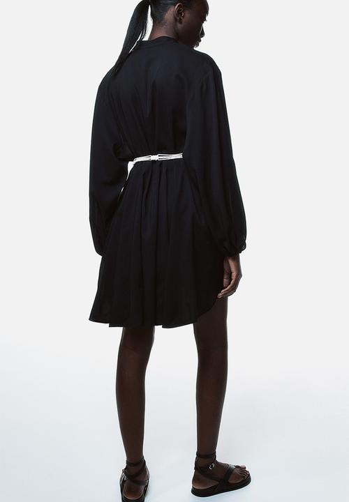H&M - Macramé-belt dress - black