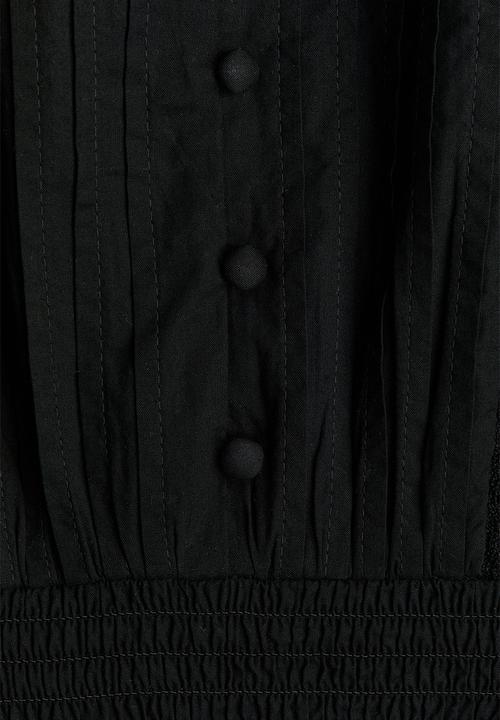 H&M - Pintucked cotton dress - black