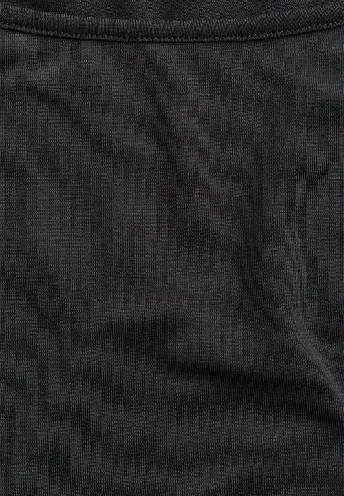 H&M - Sheer boat-neck t-shirt - dark grey