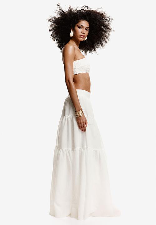 H&M - Padded bandeau bikini top - white