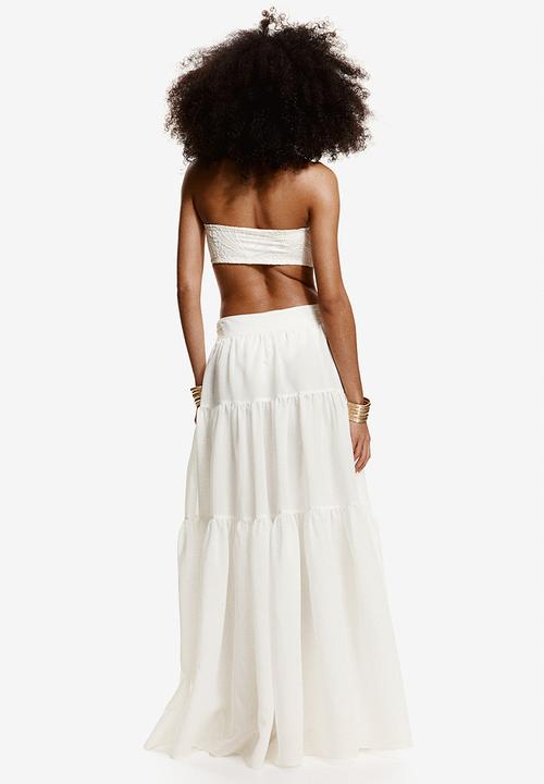 H&M - Padded bandeau bikini top - white