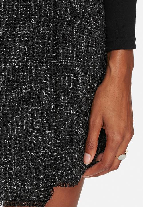 Lola May - Tweed buckle Co-ord with raw edge
