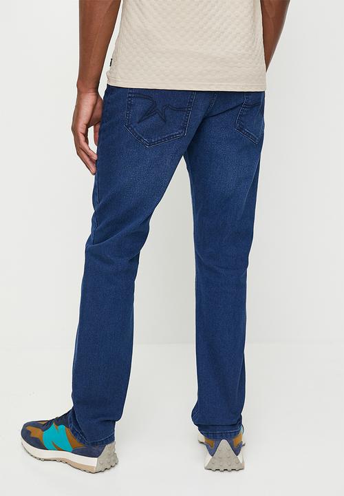SOVIET - Dalton 9 Slim Leg Denim - Mid Indigo
