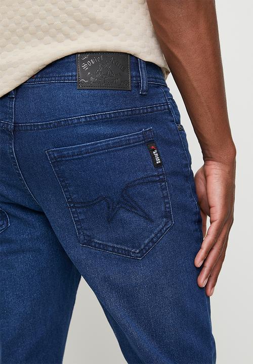 SOVIET - Dalton 9 Slim Leg Denim - Mid Indigo