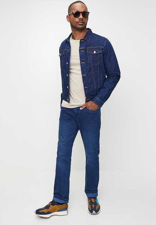 SOVIET - Dalton 9 Slim Leg Denim - Mid Indigo