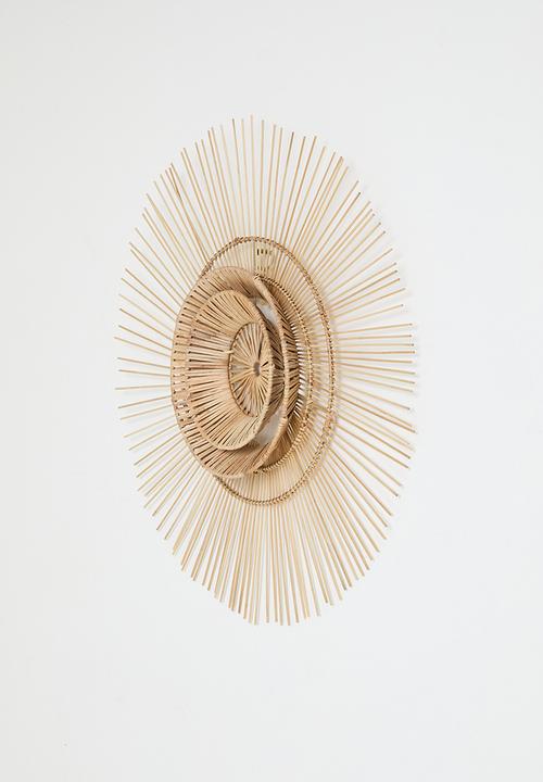 Sixth Floor - Rattan Spherical Wall art - Natural