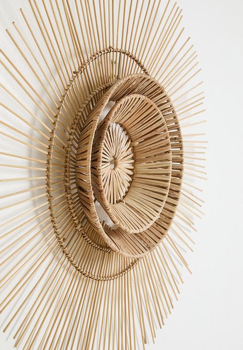Sixth Floor - Rattan Spherical Wall art - Natural