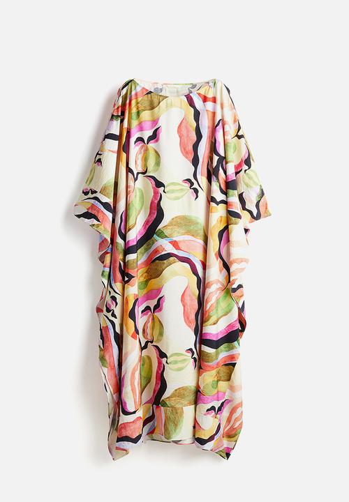 H&M - Kaftan dress - cream paterned
