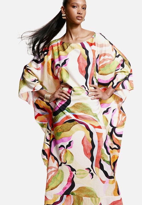 H&M - Kaftan dress - cream paterned
