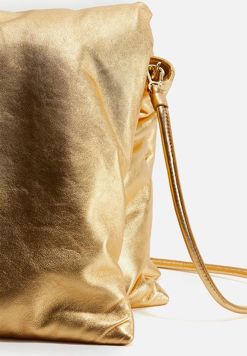 H&M - H&M Studio: Shimmering padded leather bag - gold