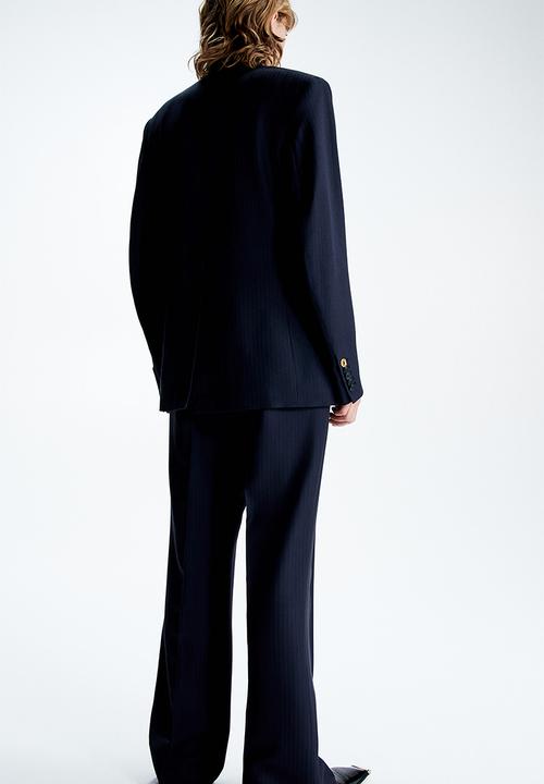 H&M - H&M Studio: Wool-blend tailored trousers - black