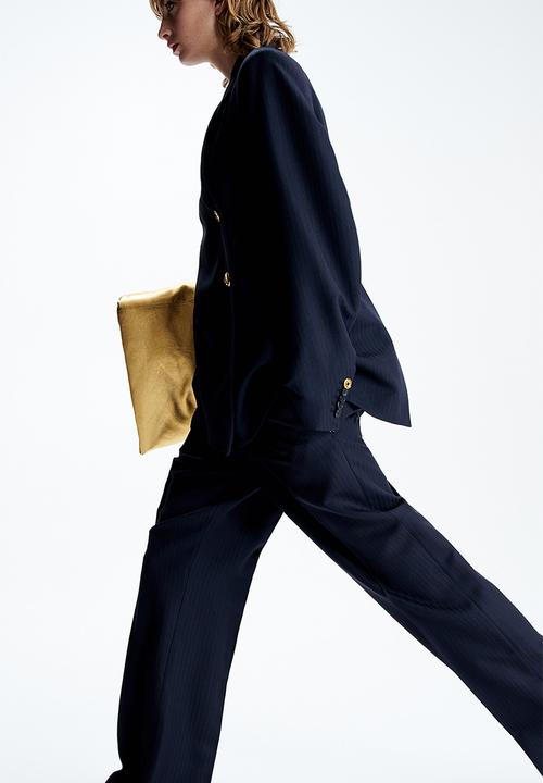 H&M - H&M Studio: Wool-blend tailored trousers - black