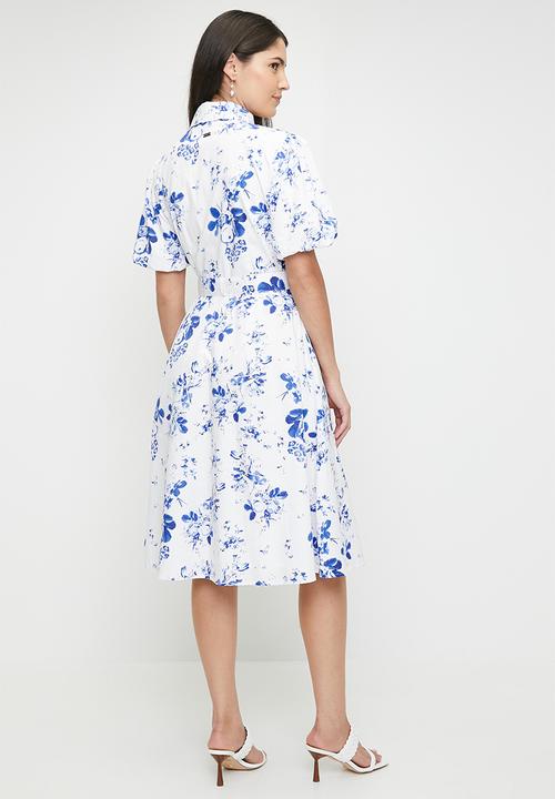 Pringle of Scotland - Pringle jade printed shift - blue