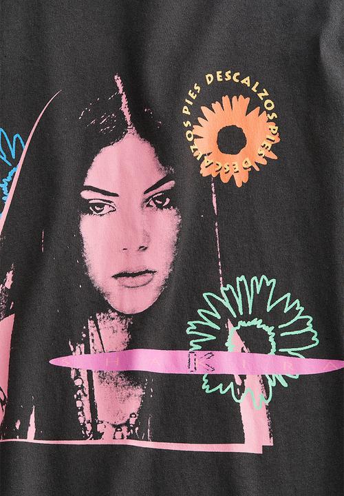 H&M - Oversized printed T-shirt - grey,multi