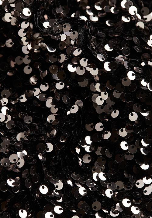 H&M - Sequined sleeveless dress - silver-coloured