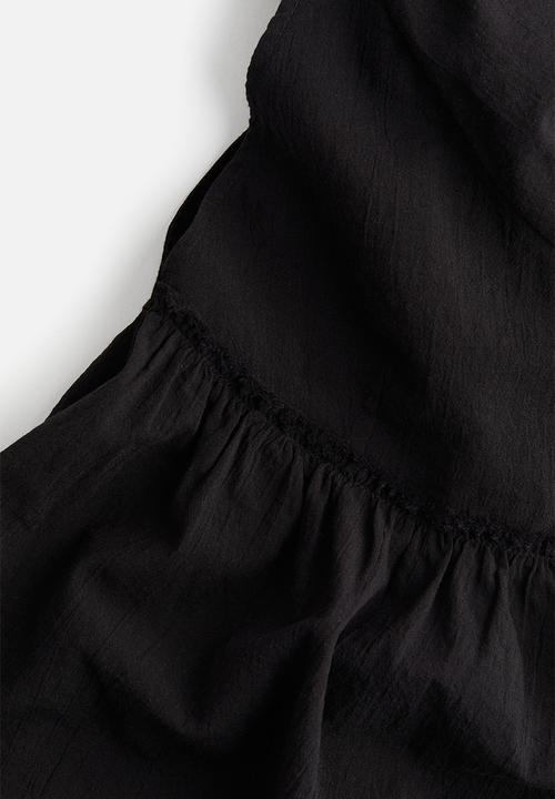 H&M - Crêpe peplum blouse - black