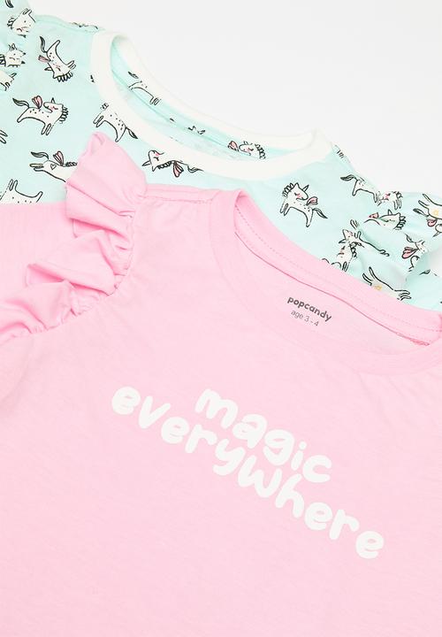 Pop Candy - 2 Pack night dress - pink & light blue