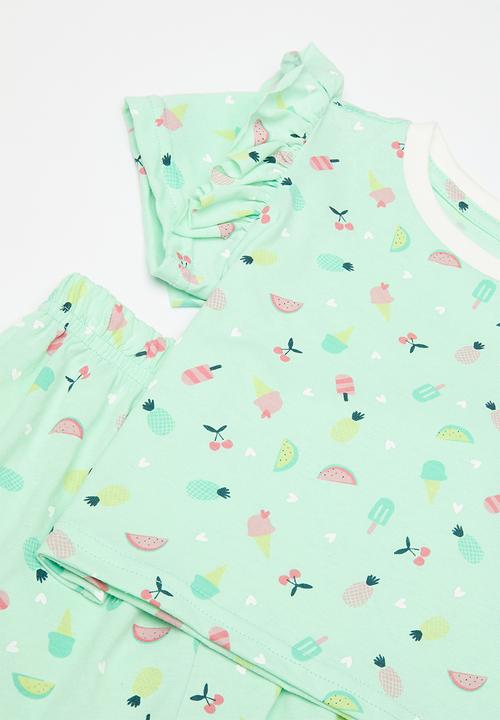Pop Candy - Pj set - green aop