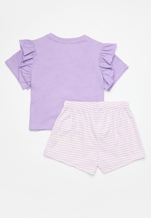 Pop Candy - Pj set-lilac stripe