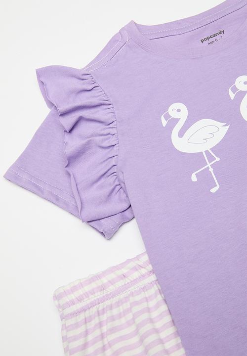 Pop Candy - Pj set-lilac stripe