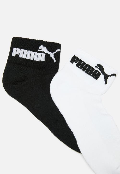 PUMA - Mens 2 pack Tech. Running Sock - White/Black