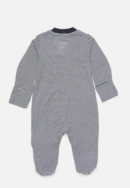 Nike - Nkn striped footed coverall - midnight navy