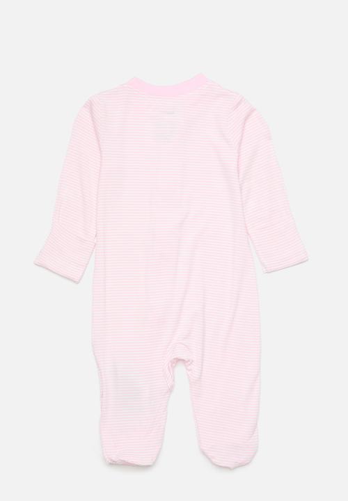 Nike - Nkn striped footed coverall - pink foam