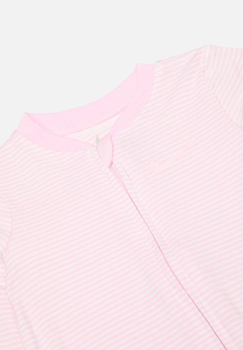 Nike - Nkn striped footed coverall - pink foam