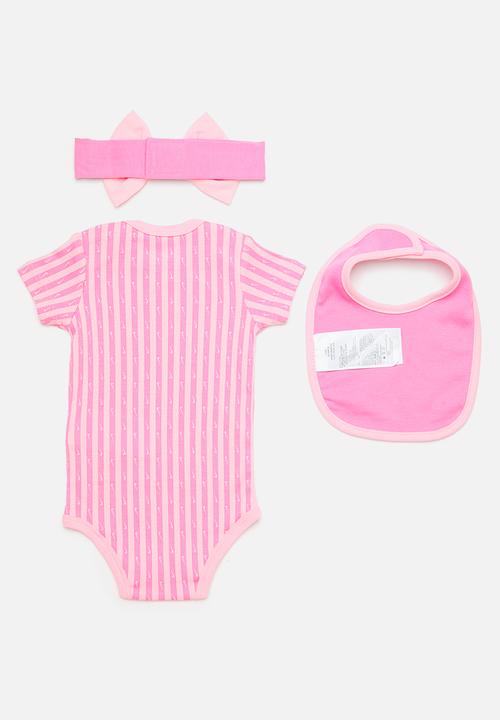 Nike - Nhg 3pc girls bodysuit set - magic flamingo