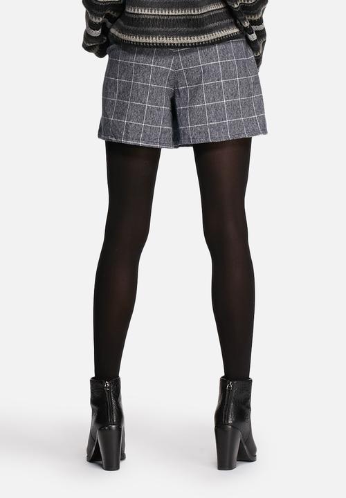 Native Youth - Brushed check shorts