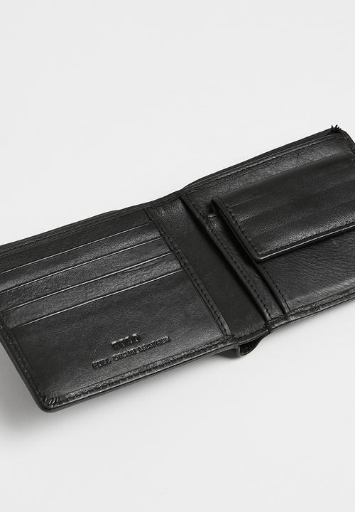 POLO - Billfold With Coin Section - Black