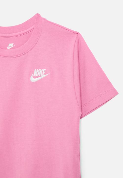 Nike - Nkg lbr short sleeve tee dress - magic flamingo