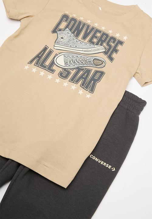 Converse - Cnvb all star ss tee+jog set - dark matter