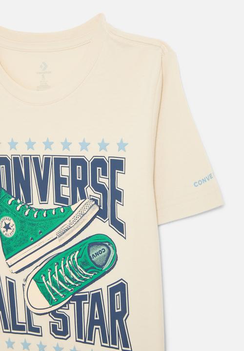 Converse - Cnvb sneaker arch short sleeve tee - converse natural ivory
